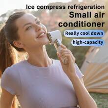 SULVGO Ventilatore da raffreddamento a semiconduttore ultra portatile con cavo di prolunga integrato e batteria ad alta capacità da 9000mAh, in grado di caricare il telefono in qualsiasi momento, ventilatore palmare ad alta velocità, versatile ventilatore a 100 velocità e 11000 giri/min, ventilatore pieghevole e da collo adatto per famiglia, viaggio e scuola, regalo per il fidanzato, la fidanzata, il miglior amico