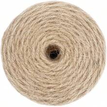 500FT Jute Twine Rope 3mm Natural Thick Garden Twine String Heavy Duty For Gardening Bundling Crafts Arts Gift Wrapping Packing Material Wedding Christmas Decoration Bulk - 3mm - 查看 4