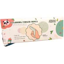 32 Peças Lenços de Limpeza para Dedos de Bebê, Limpador de Língua para Recém-Nascidos, Escova de Dentes para Dedos de Bebê para Limpeza de Dentes, Limpa Superfície da Língua, Adequado para Bebês de 0 a 36 Meses