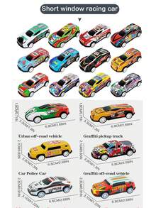 [Set de 5/20/30 piezas] Juego de coches de juguete de inercia de aleación para niños, aviones a reacción en miniatura, adecuado para niños y niñas, incluye coche de carreras, coche de metal y coche de rally, set de coches en miniatura, regalo de cumpleaños (500 patrones aleatorios surtidos, pueden haber ligeras diferencias de medidas debido a que son hechos a mano), vuelta al colegio