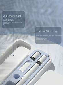 Custodia protettiva adattatore porta penne per Apple Pencil 1a e 2a generazione, elegante, durevole, compatta e portatile, adatta per penne per tablet iPad (penna e accessori non inclusi)