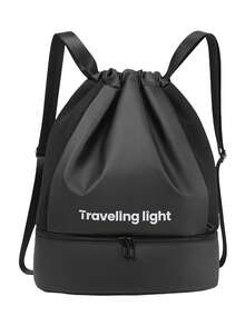 运动背包，带鞋隔层、可调节肩带、干湿分离，适合海滩、短途旅行、户外、健身房、游泳、篮球、徒步旅行 - 多种颜色可选