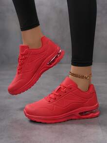 新款复古时尚休闲鞋舒适减震气垫运动鞋厚底简约气垫运动鞋