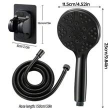 7-Function High Pressure Shower Head, Handheld Shower With Massage Spray, Strong Water Flow For Cleaning Toilet Crevices And Bathtub Corners, Works Well Even In Low Water Pressure Environment, Comes With 1.5m Flexible Hose And Holder For Convenient Use