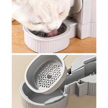 1 pieza Comedero de agua colgante para mascotas, a prueba de humedad para perros y gatos, puede montarse en la jaula