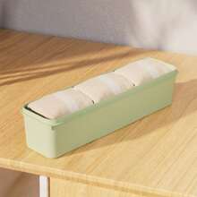 1pc Multifunctional Large Capacity Plastic Sock Storage Box, Convenient And Practical, Simple Style, Rectangular Shape, Solid Color Details, Suitable For Organizing Clothes, Socks And Other Small Items, Drawer Type Storage Basket, Applicable For Daily Home Clothes Organization