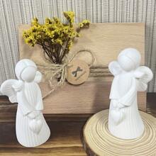 DIY 3D Angel Candle Mold With Wings, Angel Holding Heart Plaster & Silicone Mold