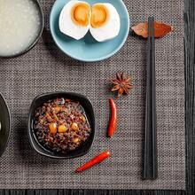 Fhre 10 Pairs Reusable Fiberglass Chopsticks Non-Slip Chopstick Dishwasher Safe For Chinese Style Japanese Food Cooking Chopsticks (9.5"Black Cherry Blossom)