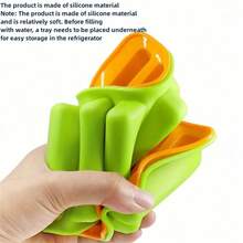 1/4pcs Ice Tube Tray, Perfect Ice Bar Mold, Suitable For Small Mouth Sports Water Bottles, Bottled Soda, Silicone Ice Bar Tray For Restaurants - Multicolor - View 3