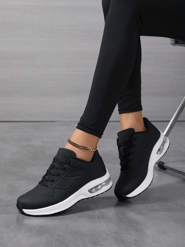 New 2025 Summer Breathable Casual Sports Shoes, Thick Sole Elevated Minimalist Air Cushion Running Sneakers