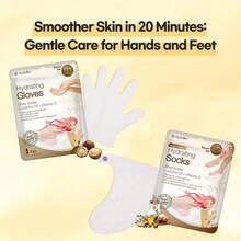 Epielle Hydrating Foot Masks, 6 Pairs Moisturizing Socks Dry, Cracked Feet, Restores And Softens Skin With Jojoba Oil And Shea Butter, Korean Skincare, Foot Spa Gifts Women - Hydrating Gloves - View 3
