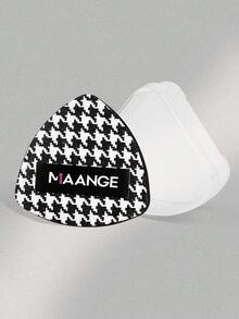 MAANGE 1个三角粉扑，带收纳盒，可湿用，柔软亲肤，方便携带，是旅行的理想化妆工具。适用于化妆、房间装饰、梳妆台、旅行、卧室等场合。关键词：粉扑、美妆蛋、粉扑、化妆海绵、便宜、圣诞礼物、化妆、化妆工具、便宜好物、礼物、女士礼物、圣诞礼物、赠品、旅行、便宜好物、旅行必备品 - 黑與白 - 查看 3