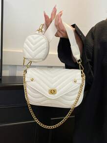 Bolso de hombro de mujer de nueva marca de diseñador, famoso, de PU, lujoso y de moda, estilo Ins