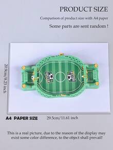 NEUSNEY 1pc Mini Tabletop Soccer Game Table, Interactive Desktop Foosball For Kids & Adults, Gifts For Girls & Boys (Random Accessories) - Green B - View 9