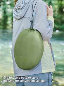 86.6 Inch X 39.4 Inch Single-Person Outdoor Hammock, Automatically Unfolds Quickly, Lightweight And Foldable For Easy Carrying, Includes Mosquito Net, Camping Poles, Anti-Tip Nylon Swing Chair, Suitable For Outdoor Backpacking, Beach, Backyard, Patio And Hiking