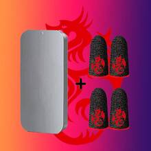 Najnowszy rękaw na palce do gry Dragon Series, fajny rękaw na palce z włókna węglowego ze wzorem smoka, oddychający rękaw na palce do gry, aby poprawić komfort i precyzję, 24-godzinna skuteczna rękawica na palce do gry w telefon zaprojektowana dla graczy - Wielokolorowe - Zobacz 18