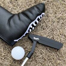 1 pieza Putter de golf con diseño de tigre, de 32 a 36 pulgadas, con funda, número limitado. Mejora la velocidad y precisión de la bola con la línea de puntería.