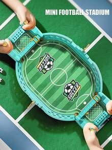 NEUSNEY 1pc Mini Tabletop Soccer Game Table, Interactive Desktop Foosball For Kids & Adults, Gifts For Girls & Boys (Random Accessories) - Green B - View 5