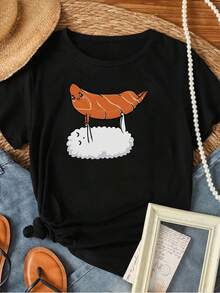 Women T-Shirts - 黑色 - 查看 1