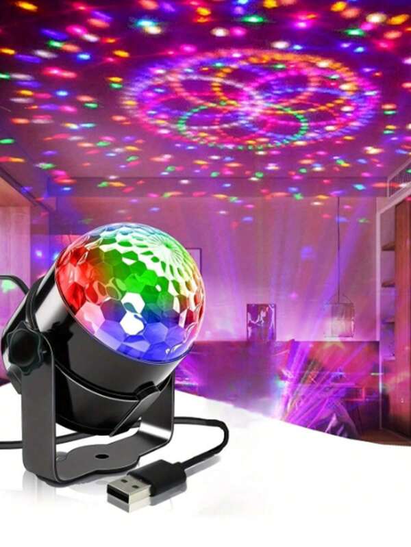 Luzes de discoteca, luzes de bola de discoteca giratórias 360° ativadas por voz RIYO, luzes de festa para decoração de quarto interno, aniversário, baile de formatura, karaokê, Natal, baile de formatura
