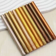 10Pcs/Box Sealing Wax Sticks, Wax Seal Sticks, Glue Gun Sealing Wax Sticks For Wedding Invitations, Letter, Envelope, Cards And Crafts - Multicolor - View 17