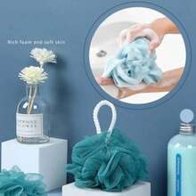 XNHHW3pcs Set Body Scrubber Back Massage Exfoliating Sponge Bathroom Bath Brush Scrub Shower Brush Body Wash Scrub Bath Supplies3yy2 - Blue - View 2