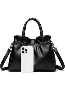 Bolso de hombro cruzado suave de lujo para mujeres y madres, bolsos y carteras de diseñador 2025, pequeño bolso de tela casual femenino