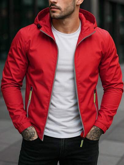 Chaqueta Rompevientos para Hombre Ligero – Estilo Urbano, Ideal para viento y Clima Fresco