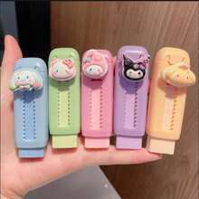 Sanrio 1pc Cute Cartoon KT Cat, Kuromi, Melody Eraser Creative Erasing Resin Stationery Supplies, Back To School/Graduation Gift, Holiday Gift