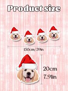 Banner personalizado com foto de cabeça de animal de estimação, banner personalizado com letra e rosto de animal de estimação, banner personalizado com rosto, banner com foto, banner com chapéu de aniversário de gato e cachorro, decoração, banner personalizado com foto de rosto, banner personalizado com foto de gato, férias de verão - Multicolorido - Ver 5