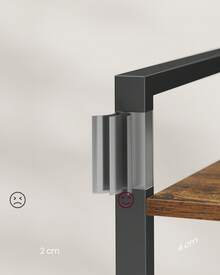 Storage Rack - Marron Rustique Et Noir D'encre - View 6