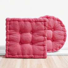 1PC Thickened Tatami Floor Mat, Modern Style Polyester Office Chair Mat, Year-Round Use, Corn Kernel Corduroy Chair Mat, Family Dining Seat Mat Room Decor Home Decor Chair Cushion Cushion Seat Cushion Back To School School Supplies Chair Pillow Cushions Gaming Chair