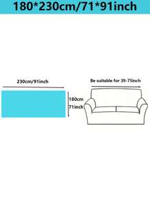 1pc Bohemian Geometric Striped Chenille Sofa Cover - Soft, Light Beige-Friendly, Pet-Resistant Couch Protector For All Seasons, Easy To Install & Clean, Fit For Single, Double, Triple & Sectional Sofas, Beige & White Design, Pet-Resistant Cover Geometric Pattern Cover Durable Polyester Cover, Couch Cover For Dogs