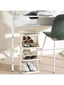 1 Stück mehrstufiges Schuhgestell, einfacher Schuhschrank für den Hauseingang, schmale Aufbewahrung, platzsparend, Zufallsfarbe