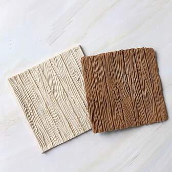 Wood Grain Bark Silicone Mold, Bark Texture Cake Decorating Mould, Candy Chocolate Polymer Clay Impression Pad, Cupcake Wrapper