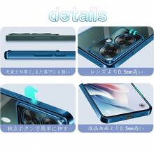 OPPO Reno13 A/ A79/A3/ Reno11 A ケース クリア スマホケース オッポ レノ11A カバー 耐衝撃 薄型 ソフト 米軍MIL規格 全透明 TPU 衝撃吸収 - ブルー - チェックする 5