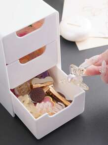 صندوق التخزين المكتبي الصغير، أثاث المكتب، تنظيم المكتب، تخزين المجوهرات والأحمر شفاه والمستحضرات التجميلية، درج للتنظيم
