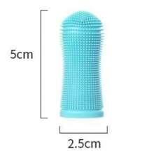 Dog Super Soft Pet Finger Toothbrush Teeth Cleaning Silicone Tooth Brush Tool Dog Cat Cleaning - Blue - View 12