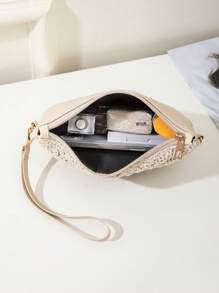 Bolsa de playa mini con correa de muñeca y monedero, bolso de hombro cruzado para mujeres, nueva mochila pequeña y versátil para primavera/verano, bolso cuadrado dulce