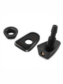 两件套镀黄铜耐用塑料可调节汽车挡风玻璃雨刷喷嘴喷雾器套件