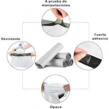 Bolsas de envío para ropa, bolsas de envío de plástico, 100 piezas,17cm x 30 cm, bolsas de envío para cajas de zapatos, ropa, textiles, manta pequeña, toalla de baño, autoadhesiva y opaca - 17*30 - Ver 7