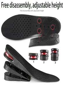 1 Pair Unisex Height Increasing Insoles, Shock Absorbing Invisible Air Cushion Insoles, Multi-Layer Removable Height Increasing Pads - Air Cushion Heightening Full Pad - View 9