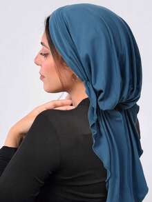 1 Stück eleganter Damenhut mit breiter Krempe und aufgerauter Oberfläche, weicher Turban-Kopfschmuck für Kleider - mehrfarbig - Übersicht 7