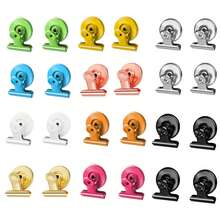 28pcs/20pcs/16pcs/8pcs/24pcs/4pcs/2pcs/10pcs/1pc 1.42*1.22*0.9 Inch Refrigerator Magnets, Magnetic Metal Chip Clips, Whiteboard Storage Cabinet Magnets, Strong Clips, Classroom Storage, Teacher Essentials, School Supplies, Magnetic Clips, Wedding, Galaxy Party Decor, Home Decor, Bedroom Decor, Birthday Decor, Kitchen & Bathroom Decor, Kitchen Accessories - Multicolor - View 16