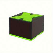 Basix Wireless Small Speaker X1, X-Shaped Design, Fashionable And Novel, Blue, Green Impact Different Beauty, Strong Volume, Clear And Rich Sound Quality, Portable Speaker Brings Amazing Experience, No Battery Required - 綠色 - 查看 1