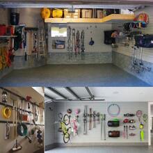 Heavy Duty Giant Garage Storage Hook Wall Mounted Utility Hanging Rack For Surfboard, Ladder, Kayak (4 Pcs Black 10" J Hook)