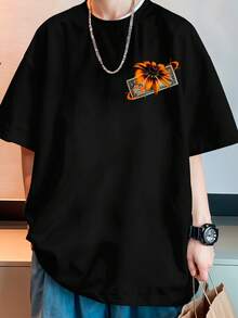 Camisa Camiseta Oversized Streetwear Dolar Sunny Money Flor REF 7204 - Preto - Visão 7