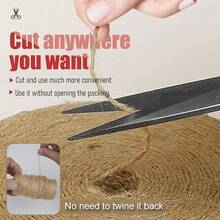 Cordel de yute natural PerkHomy de 600 pies de largo para manualidades, envoltura de regalos, embalaje, jardinería, crochet, tejido, decoración de macramé (marrón 2mm * 600 pies) - Plano de 2 mm - Ver 6