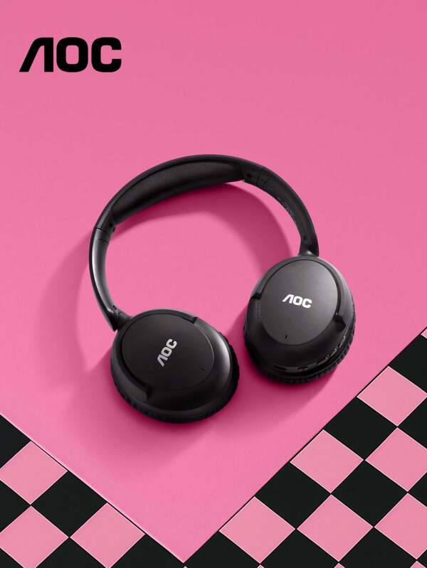 AOC AOC New Wireless Stereo Headset - 5.4 Wireless Chip, Long Battery Life, E-Sports Games, Clear Sound Quality, 30H Use Time, Comfortable Wearing, The Best Birthday Gift For Boyfriends And Girlfriends, Enjoy Music Anytime, Anywhere, And Enjoy Unparalleled Freedom