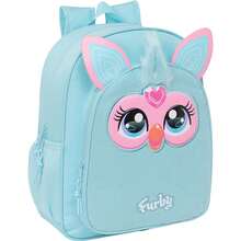 Furby Trolley-Adaptable Backpack With Padded And Breathable Back - School Backpack With Adjustable Straps And Top Handle, Large Capacity Main Compartment + Additional Pockets - Officially Licensed Design For Boys And Girls - Junior - View 1
